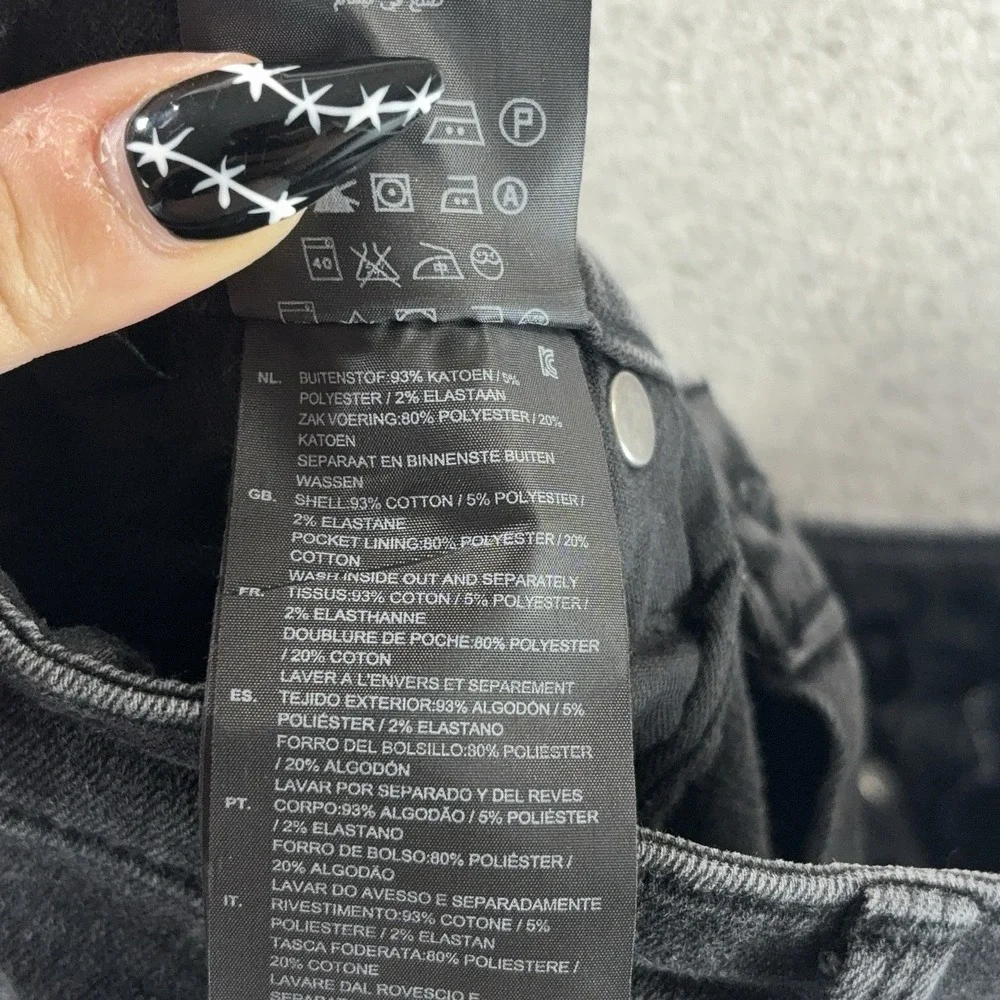 G-Star RAW 5620‎ Zip Custom Jeans Womens Size 25x32 Black Skinny Biker Moto